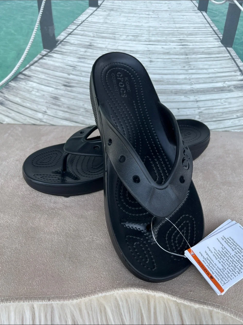 CROCS Black Men’s Bayla II Flip Sandals